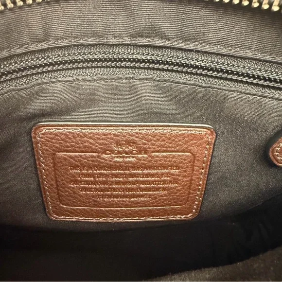 Coach Rich Brown Leather Messenger Bag - Picture 4 of 8